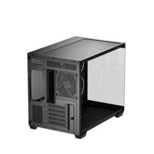 Deepcool CG330 3F Panoramic Dual-Chamber Micro-ATX Gaming Chassis - Black image 9