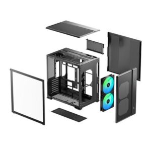 DeepCool CG590 Mesh 2F ATX ARGB Gaming Chassis - Black image 10