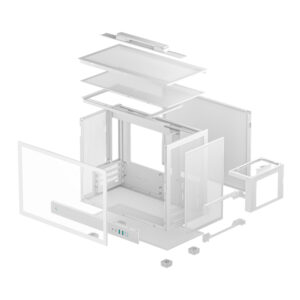 DeepCool CH160 PLUS Micro-ATX Chassis - White image 7