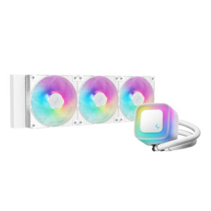 DeepCool LE360 V2 ARGB 360mm AIO Liquid Cooler - White image 2