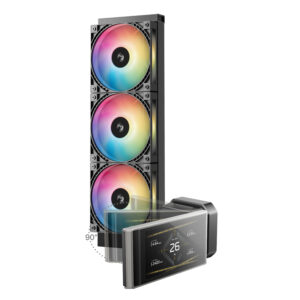 DeepCool LT360 VISION ARGB 4.5" LCD All-in-one CPU Liquid Cooler - Black image 2