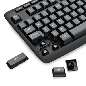 Redragon BK-7367 Full-size Ergonomic Wireless Membrane Office Keyboard - Black image 7
