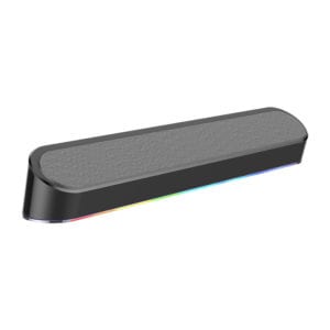 REDRAGON 2.0 Sound Bar ADIEMUS 2 x 3W RGB USB|Aux PC Gaming Speaker - Black image 5