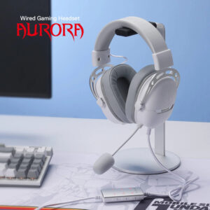 REDRAGON Over-Ear AURORA Gaming Headset - White image 2