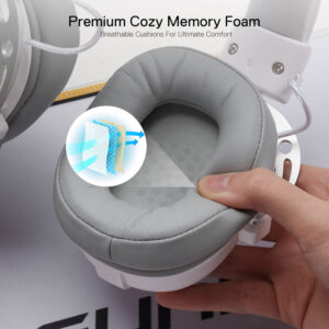 REDRAGON Over-Ear AURORA Gaming Headset - White image 6