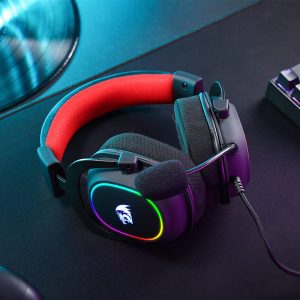 REDRAGON Over-Ear ZEUS-X USB RGB Gaming Headset - Black image 9