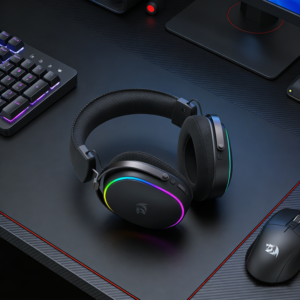 Redragon FURY WRS Over-Ear Wireless Gaming Headset - Black image 7
