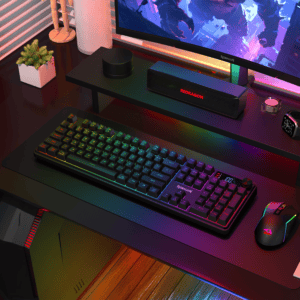 Redragon RM104 PRO VOLCANO RGB Wireless Membrane Gaming Keyboard - Black image 6