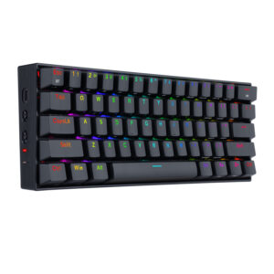 REDRAGON DRACONIC PRO Mechanical 61 Key|Bluetooth 5.0|RGB 9 Colour Modes|Rechargable Battery|Type-C Charging Cable Gaming Keyboard - Black image 4