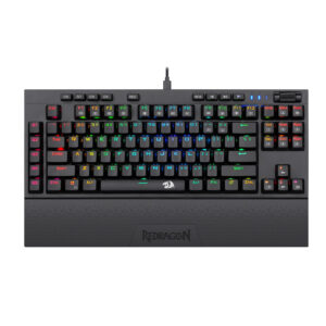 Redragon K588 RGB Pro BROADSWORD TKL Mechanical Wired Gaming Keyboard - Black image 1