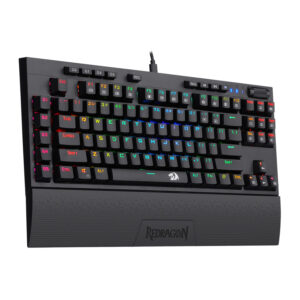 Redragon K588 RGB Pro BROADSWORD TKL Mechanical Wired Gaming Keyboard - Black image 3
