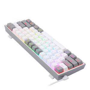 Redragon K617 FIZZ 60% Wired RGB Gaming Keyboard - White/Grey image 5