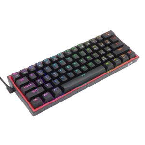 Redragon K617 FIZZ 60% Wired RGB Gaming Keyboard - Black image 3