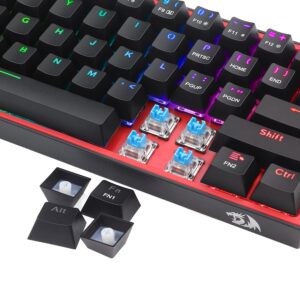 Redragon K617 FIZZ 60% Wired RGB Gaming Keyboard - Black image 5