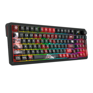 Redragon K719AK ARTEMIS PRO RGB Wireless LCD Mechanical Gaming Keyboard (Anime Edition) image 1