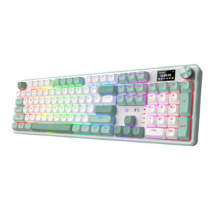 Redragon WYVERN K761 Pro Full-size RGB Wireless Mechanical Gaming Keyboard - White/Green image 5