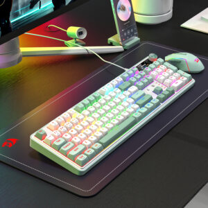 Redragon WYVERN K761 Pro Full-size RGB Wireless Mechanical Gaming Keyboard - White/Green image 6