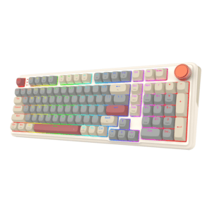 Redragon EISA 100 Retro RGB Wireless Mechanical Keyboard - Cream/Grey image 4