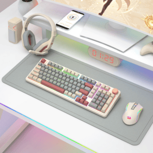 Redragon EISA 100 Retro RGB Wireless Mechanical Keyboard - Cream/Grey image 8