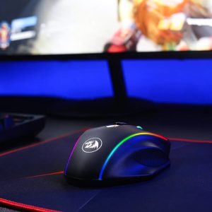 REDRAGON VAMPIRE ELITE Wireless 16000DPI|8 Button|Ergonomic Design|P3335 Optical Sensor|Type-C Cable|RGB Backlit Gaming Mouse - Black image 5