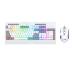 Redragon S151 Wired RGB Gaming Keyboard and Mouse Combo - White and Grey image 2
