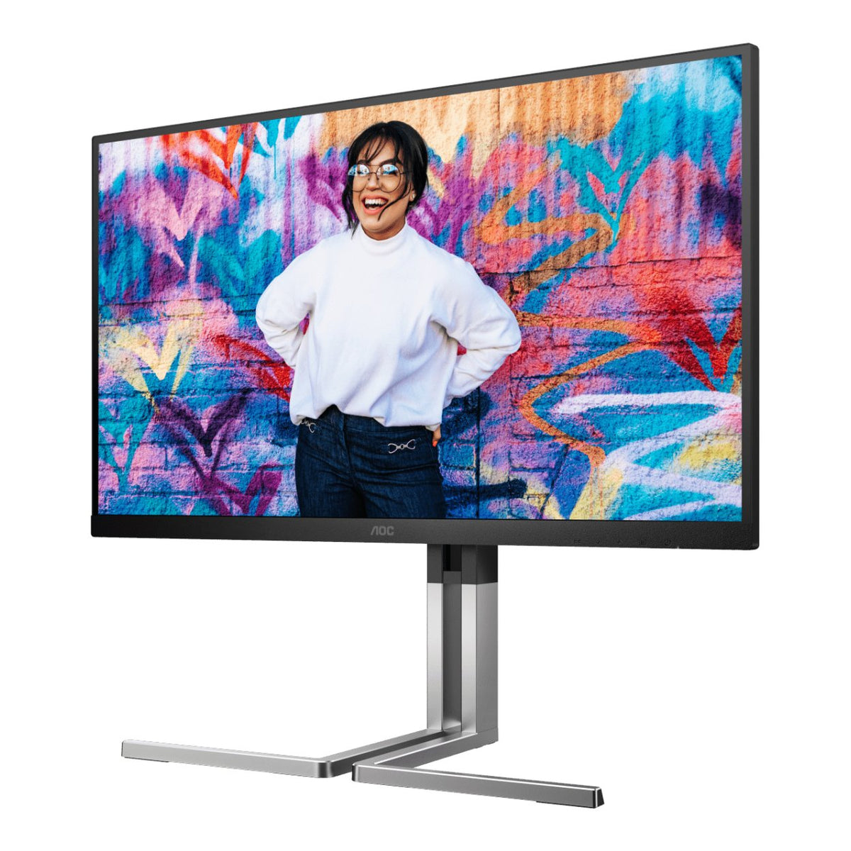 AOC U3 U27U3XD 27-inch 3840 x 2160p 4K UHD 16:9 144Hz 0.5ms LED IPS Dual Refresh Rate Graphic Pro Monitor image 2