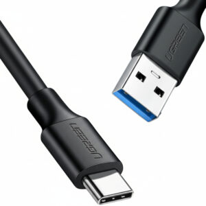 UGREEN Type-C to USB 3.0 Cable 2m – Fast Charging 3A, 5Gbps Sync – Black image 2
