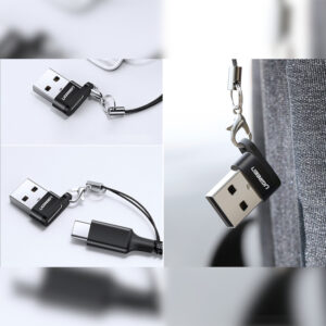 UGREEN USB A Male to USB Type-C Female Adapter (Black) image 2