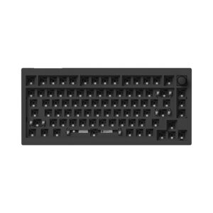 Keychron V1 Max QMK/VIA Wireless Custom Mechanical Keyboard | BROWN Switches – Black image 4