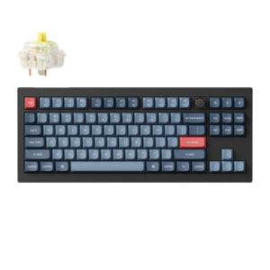 Keychron V3 Max QMK/VIA 80% Wireless Custom Mechanical Keyboard (Banana Switch) – Carbon Black image 1