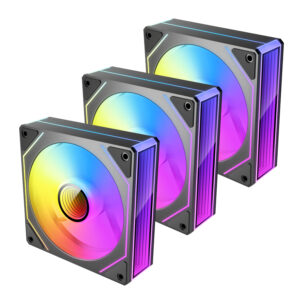 Antec VISION PWM 120mm ARGB Infinity Mirror Case Fan 3 Pack Black image 2