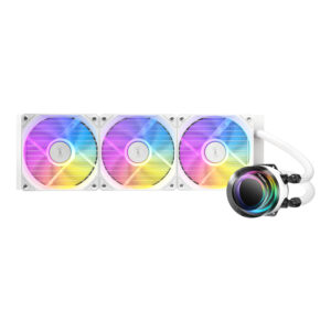 Antec VORTEX LUM 360 ARGB AIO CPU Liquid Cooler - White image 2