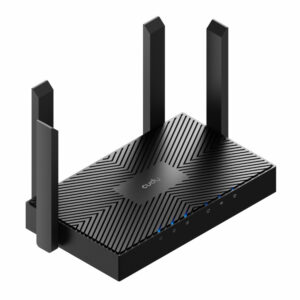 Cudy AX3000 5-Port Gigabit Dual-Band Wi-Fi 6 Mesh Router – Black image 1