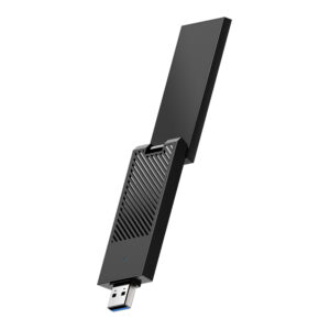 Cudy AX5400 Wi-Fi 6E USB 3.0 Tri-Band High-Gain Adapter-Black image 3