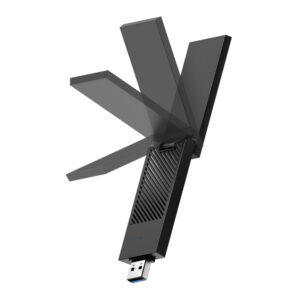 Cudy AX5400 Wi-Fi 6E USB 3.0 Tri-Band High-Gain Adapter-Black image 4