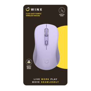 WINX CLICK Easy 1600DPI 2.4GHz Wireless Mouse - Purple image 3